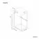 Vienna Matt Black Easy Clean 8mm Hinged Shower Enclosure 1100x900mm