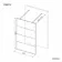 Munich Matt Black Grid 8mm Walk Through Wet Room Shower Glass Panel 1100mm