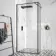Munich Matt Black Framed 8mm Wet Room Shower Glass 1100mm & 250mm Return Panel