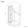 London Matt Black Grid 6mm Bifold Shower Enclosure 800x800mm