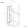 London Matt Black Grid 6mm Bifold Shower Enclosure 1000x800mm