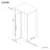 Helsinki Brushed Brass Premium Easy Clean 8mm Hinged Shower Enclosure 1400x900mm