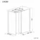 Munich Matt Black Framed 8mm Walk In Shower Enclosure 1400mm & 700mm Glass with Pivotal Return Panel
