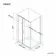 Hamburg Matt Black Easy Clean 8mm Sliding Shower Enclosure 1100x760mm - Easy Fix