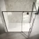Cologne Matt Black Easy Clean 8mm Hinged Shower Enclosure 1800x900mm