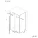 Cologne Brushed Brass Easy Clean 8mm Hinged Shower Enclosure 1000x900mm