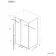 Cologne Brushed Brass Easy Clean 8mm Hinged Shower Enclosure 1400x900mm