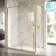 Cologne Brushed Brass Easy Clean 8mm Hinged Shower Enclosure 1600x900mm
