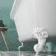 Harrow 1700mm Back To Wall Roll Top Bath - White Ball Feet