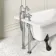 Abingdon 1500mm Single Ended Roll Top Bath - Black Feet