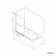 Stafford 1400x700 Shower Bath & 4mm Matt Black Screen with Rail