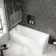 Hereford 1800x800 Square Shower Bath & 6mm Easy Clean Screen