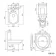 Denver Rimless Fully Back to Wall Close Coupled Toilet & Pedestal Basin Set