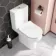 Denver Rimless Comfort Height Close Coupled Toilet & Pedestal Basin Set