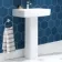 Portland Square Pedestal Basin 570mm