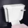Hudson Traditional Close Coupled Toilet With Cashmere Pink Seat & Pedestal Basin - Single Tap Hole