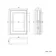 Chalk White Mirror Cabinet 700x500mm - Brushed Brass Accents