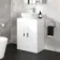 Avon Gloss White Vanity with Curved Counter Top Basin 600mm