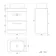 Avon Gloss White Vanity Drawer with Curved Counter Top Basin 600mm