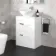 Avon Gloss White Vanity Drawer with Marble Top & Oval Counter Top Basin 600mm