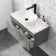 Trent Stone Grey Wall Hung Drawer Vanity with Marble Top & Curved Counter Top Basin 800mm