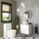 Austin Gloss White Wall Hung Drawer Vanity with Marble Top & Oval Counter Top Basin 600mm
