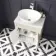 Bermuda Chalk White Vanity with Marble Top & Oval Counter Top Basin 600mm
