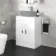 Avon Gloss White Cabinet with Marble Top 600mm - Excludes Counter Top Basin