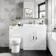 Avon Gloss White Combination Vanity Basin and Miami Toilet 1300mm