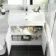 Avon Gloss White Combination Vanity Basin and Miami Toilet 1300mm