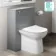 Avon & Trent Stone Grey Slimline Back To Wall Unit and Aruba Toilet