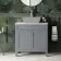Bermuda Dove Grey Cabinet with Marble Top 800mm - Excludes Counter Top Basin