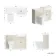 Monaco Chalk White Combination Vanity Traditional Basin with Marble Top & Atlanta Toilet 1200mm