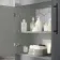 Avon Stone Grey Counter Top Vanity 600mm - Black Accents