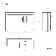Avon Stone Grey Basin Vanity and Back To Wall Unit 1100mm - Black Accents - Right Handed