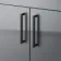 Harper Stone Grey Basin Vanity and Back To Wall Toilet Unit 1200mm - Black Accents - Right Handed