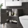 Harper Charcoal Elm Combination Vanity Basin and Atlanta Toilet 1200mm - Black Accents
