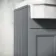 Monaco Dove Grey Combination Vanity Traditional Basin and Hudson Toilet with Wooden Seat 1500mm