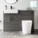 Harper Charcoal Elm Combination Vanity Basin and Boston Toilet 1200mm - Black Accents
