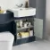 Monaco Inky Blue Combination Vanity Traditional Basin and Boston Toilet 1200mm