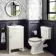 Bermuda Chalk White Basin Vanity 500mm - Brushed Brass Accents