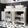 Bermuda Chalk White with Marble Top & Curved Counter Top Basin 1200mm - Brushed Brass Accents