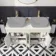 Bermuda Chalk White Cabinet with Marble Top 1200mm Excludes Counter Top Basin - Brushed Brass Accents