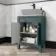 Bermuda Midnight Green Cabinet with Marble Top 600mm - Excludes Counter Top Basin