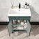 Bermuda Midnight Green Basin Vanity Drawer and Back To Wall Toilet 1100mm (Excludes Pan & Cistern)