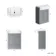Monaco Dove Grey Traditional Basin Vanity 600mm - Brushed Brass Accents