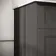 Lucia Graphite Grey Double Vanity with Marble Top & Undermount Basins 1200mm - Brushed Brass Accents
