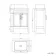 Bermuda Dove Grey Vanity with Curved Counter Top Basin 600mm - Brass Knurled Handles