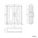 Dove Grey Wall Hung Cabinet 700x600mm - Brass Knurled Handles