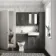 Monaco Graphite Grey Combination Vanity Basin with Marble Top 1200mm (Excludes Pan & Cistern) - Brass Knurled Handles